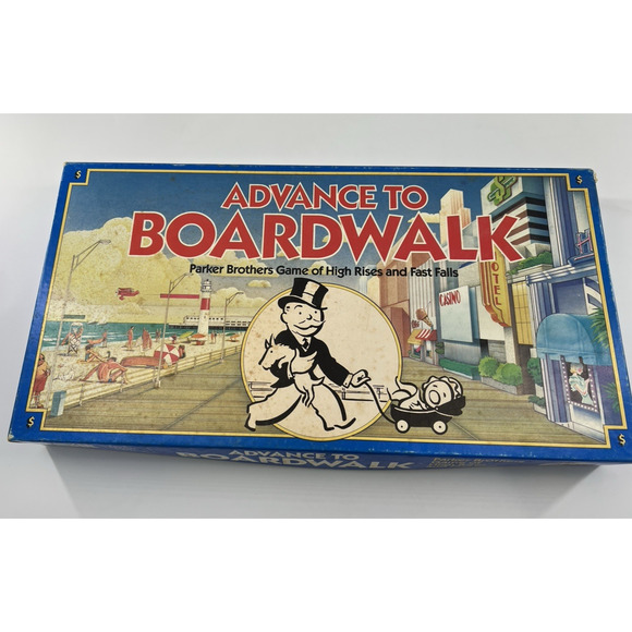 "Advance To Boardwalk" Board Game Parker Brothers 1985 Vintage 100% Complete - Picture 1 of 16